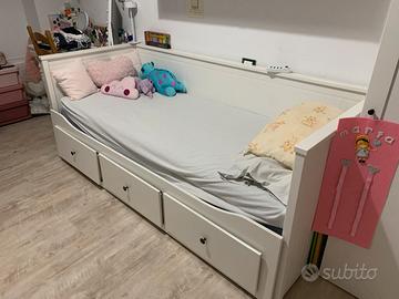 Divano letto IKEA HEMNES con 3 cassetti - Bianco