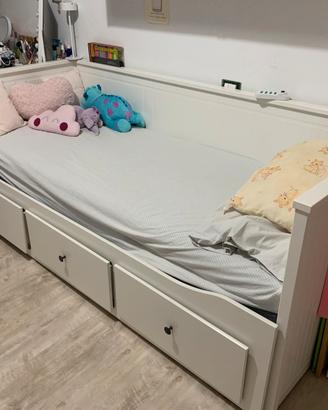Divano letto IKEA HEMNES con 3 cassetti - Bianco