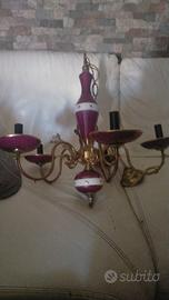 Lampadario antico in Limoges anni 50"