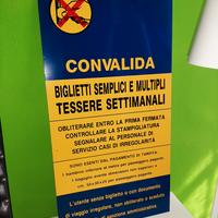 Insegna vintage per mezzi pubblici bus tram 