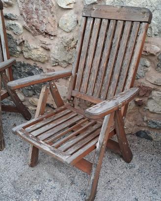 SEDIE PIEGHEVOLI IN LEGNO MASSELLO