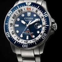 Citizen DIVER'S 200 MT SUPER TITANIUM GMT WATCH BJ