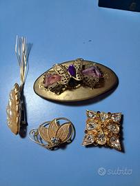 Spille e fermaglio da collezione 