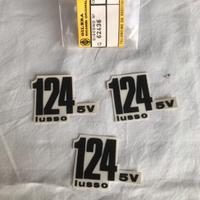 Set 3 scritte orig GILERA 124 5V LUSSO anni ‘70