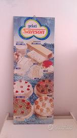 Insegna originale gelati Sanson anni 70