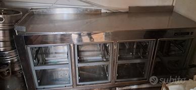 banco refrigerato bar con otto cassetti 