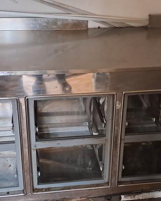 banco refrigerato bar con otto cassetti 