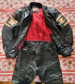 GIUBOTTO+ PANTALONE  MOTO UOMO VERA PELLE