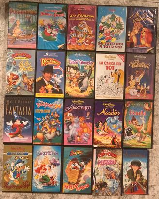 20 Videocassette originali film disney