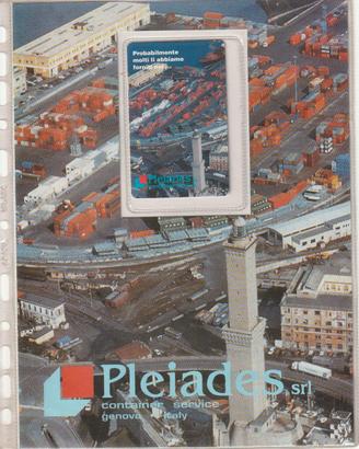 PLEIADES SCHEDA TELEFONICA RARA A BASSA TIRATURA