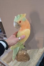 Splendido Pappagallo in Alabastro Artigianale 