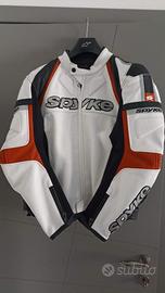 Giacca moto in pelle Spyke