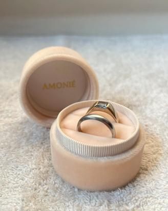 Porta fedi / ring box velluto rosa - nuova