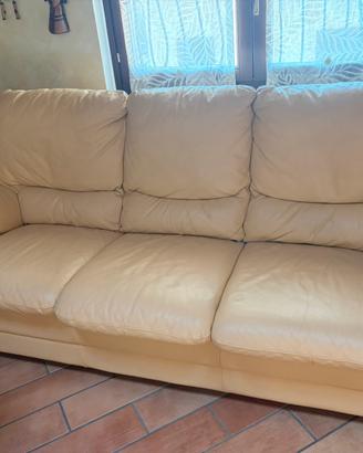 Divano letto in pelle 3 posti
