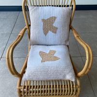 Poltrona in vimini