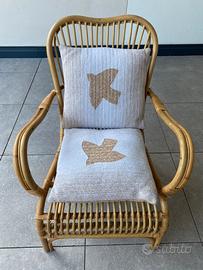 Poltrona in vimini