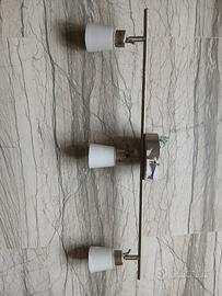 LAMPADARIO 3 FARETTI con lampadine 