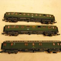 ROCO 3 VAGONI  ANTICHI DB  scala N