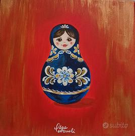 Due quadri realizzati a mano con colori acrilico 