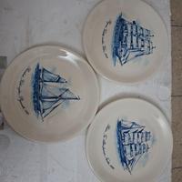 3 Piatti decorativi con Velieri marca Piral