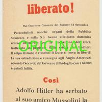 lotto 6 volantini propaganda orig. epoca VENTENNIO