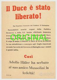 lotto 6 volantini propaganda orig. epoca VENTENNIO