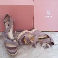 Sandali donna Cinti con zeppa