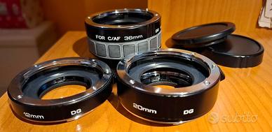 set TUBI prolunga KENKO per macro attacco Canon EF