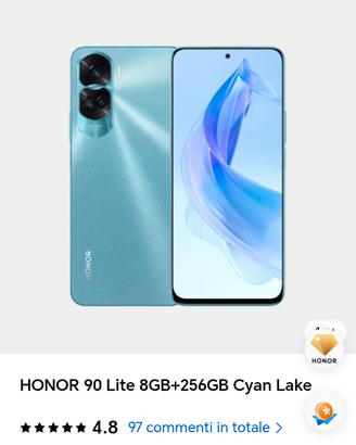Honor 90 lite azzurro 