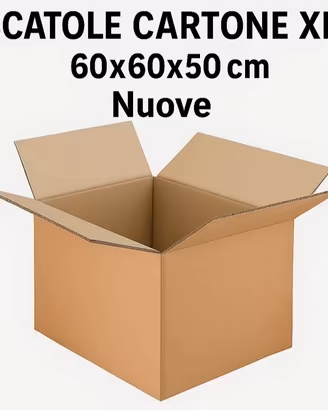 Scatole Cartone XL Doppia Onda L60xP60xH50 cm