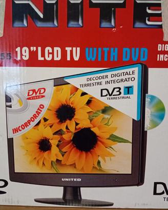 Tv 19 pollici con lettore DVD integrato