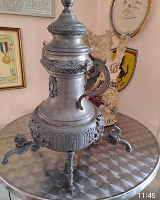 Antica Fontana da Tavolo Samovar in Peltro

