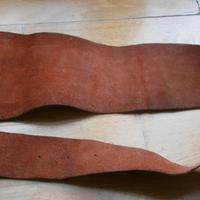 Cinta/Cintura donna vintage in pelle, rossa, 105 c