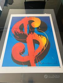 Andy Warhol dollar 1998 poster
