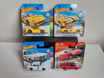 HOT WHEELS FERRARI F40 365 GTB ALFA GIULIA DUETTO