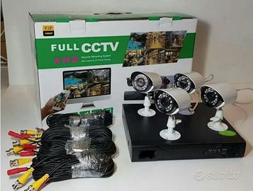 Kit di videosorveglianza 4 Telecamere AHD 