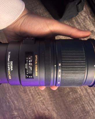 Sigma 70-200 f2.8 OS HSM Nikon PRO stabilizzato