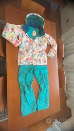 Completo BURTON ragazza giacca + pantalone cargo