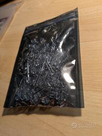 Diodo luce led gialla 100 pz 5 mm