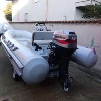 Gommone motore e carrello