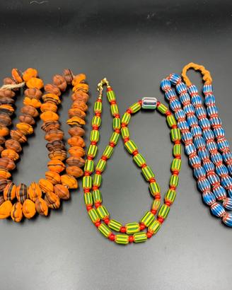 Collana di perle di vetro da 3 pezzi, Mala