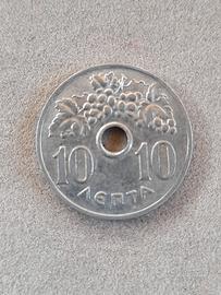 moneta Grecia da 10 lepta
