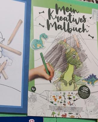 4 riviste libri attività giochi colorare bambini