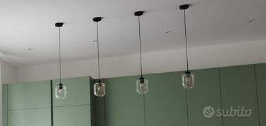 4 lampade a sospensione