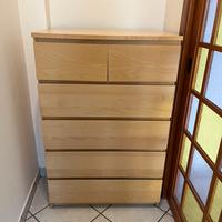 Cassettiera Ikea MALM con 6 cassetti