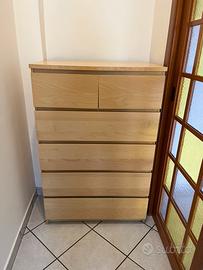 Cassettiera Ikea MALM con 6 cassetti