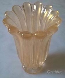 Vaso in vetro di Murano e oro Archimede Seguso