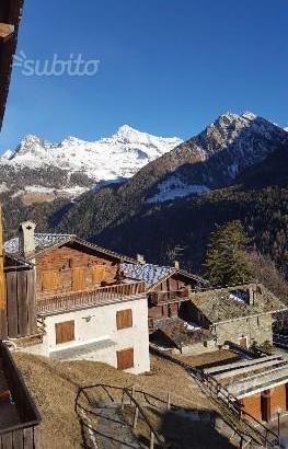 Casa di montagna con vista su monte Rosa