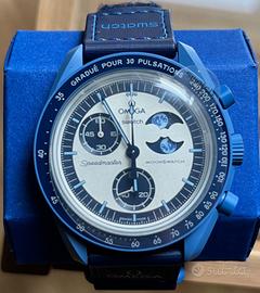 Omega Swatch mission to the super blue moonphase