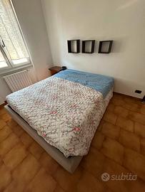 Letto matrimoniale contenitore con materasso